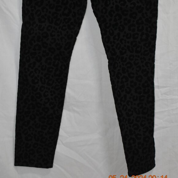 Madewell Size 26 Black Jeans Cheetah Print - Picture 6 of 8